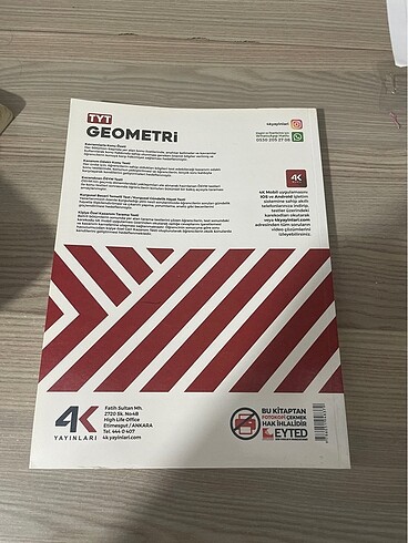  Beden Renk 4k yayınları tyt geometri konu özetli soru bankası