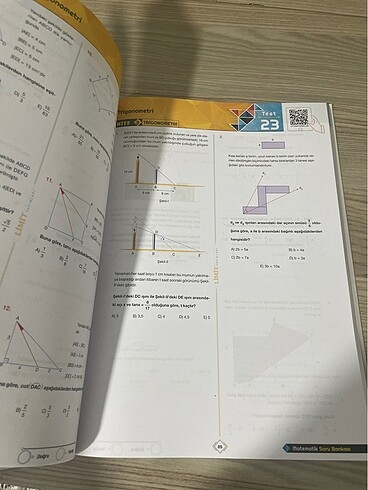  Beden Limit yayınları ayt matematik soru bankası