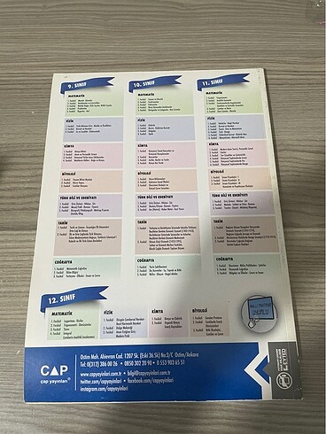  çap yayınları trigonometri fasikülü