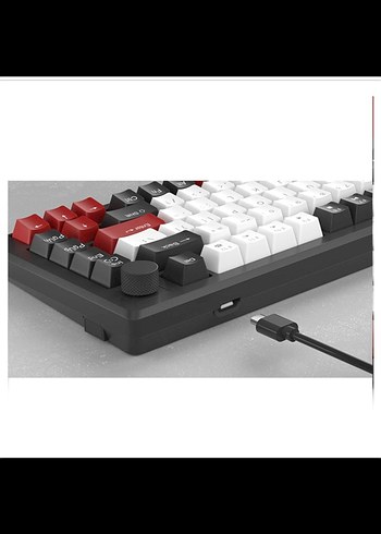 Beden Renk MK-Star75 Beyaz Koyu Renkli Gaming Klavye