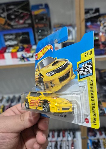 Beden Sarı Hot Wheels Subaru WRX STI Oyuncak Araba