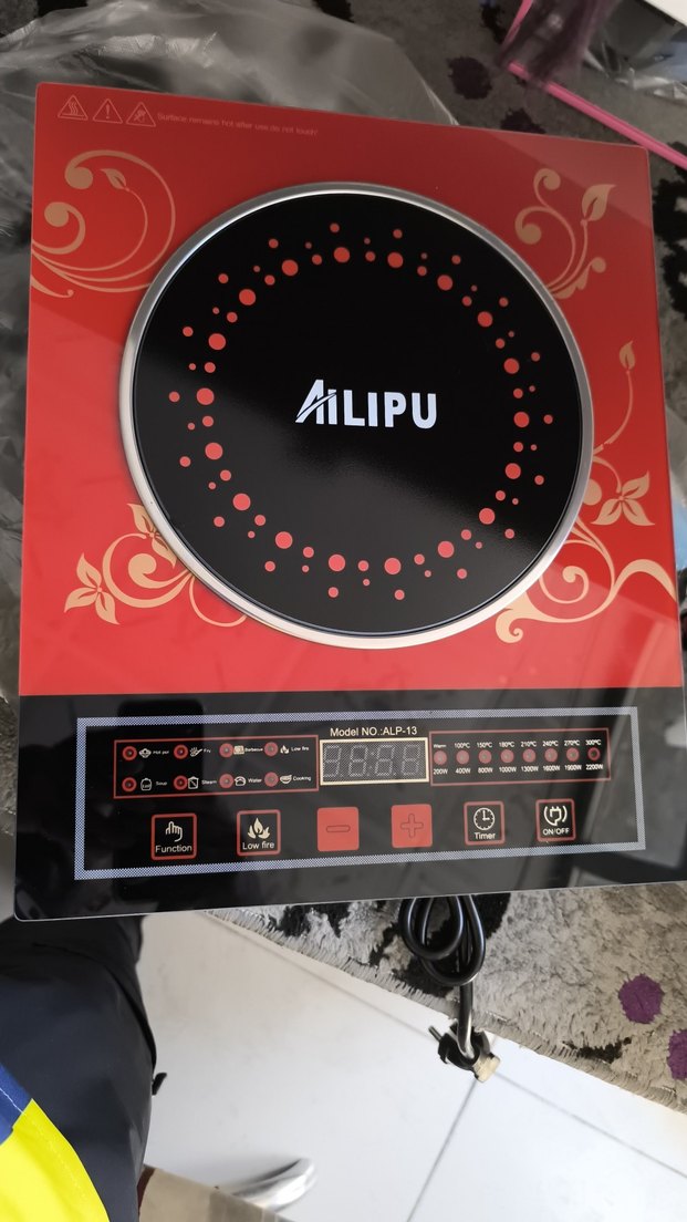 Ailipu ALP-13 Indüksiyonlu Ocak, Kırmızı - Görsel 2