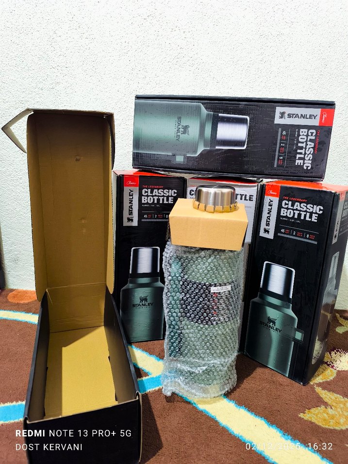 Stanley Classic Siyah Termos Şişe 1.4L - Görsel 4