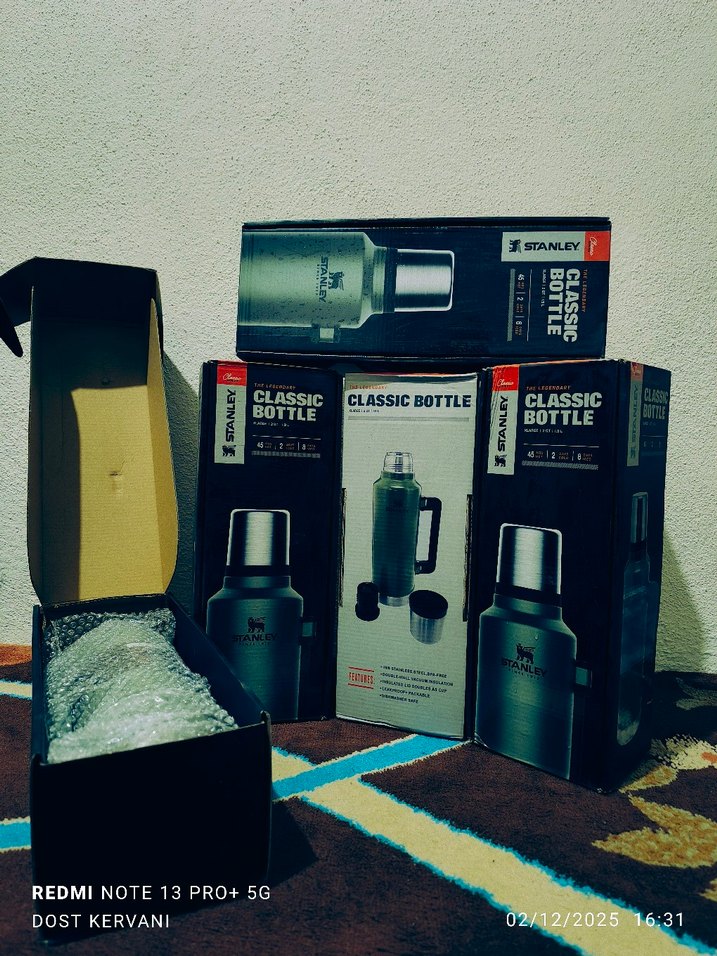 Stanley Classic Siyah Termos Şişe 1.4L - Görsel 2