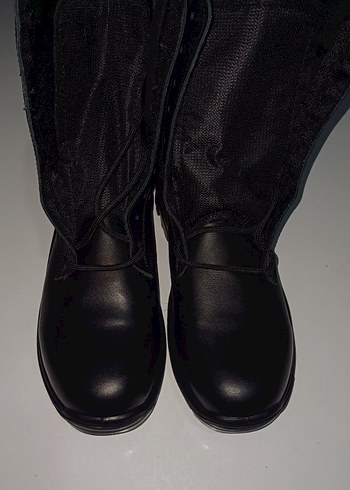 Sıfır, Siyah Kamuflaj Fermuarlı Biker Asker-Polis Botu 43-44 - Görsel 3