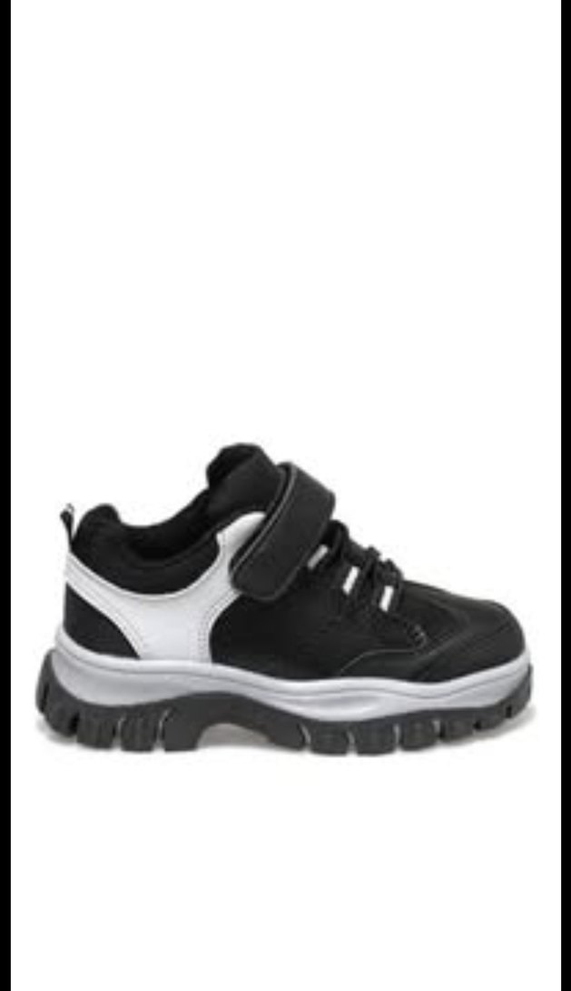 Sıfır, Erkek Çocuk Siyah Gri Yılan Desenli Spor Ayakkabı. 27 No. - Görsel 2