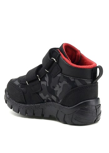 Sıfır, Erkek Çocuk Kamuflaj Desenli Siyah Bot     22 No. - Görsel 3