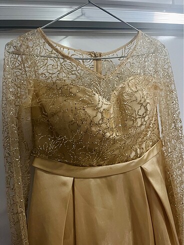GOLD PUL İŞLEMELİ ABİYE