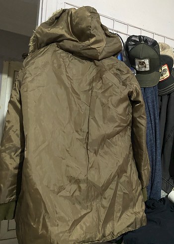 m Beden kahverengi Renk Kürk Detaylı Kadın mont