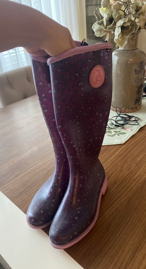 Kız Çocuk Mor Tokalı Kauçuk Çizme - Görsel 3