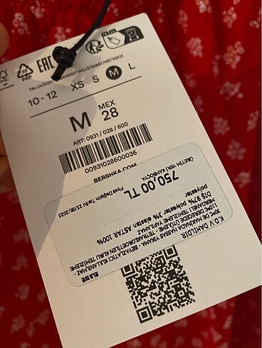 m Beden #bershka #elbise