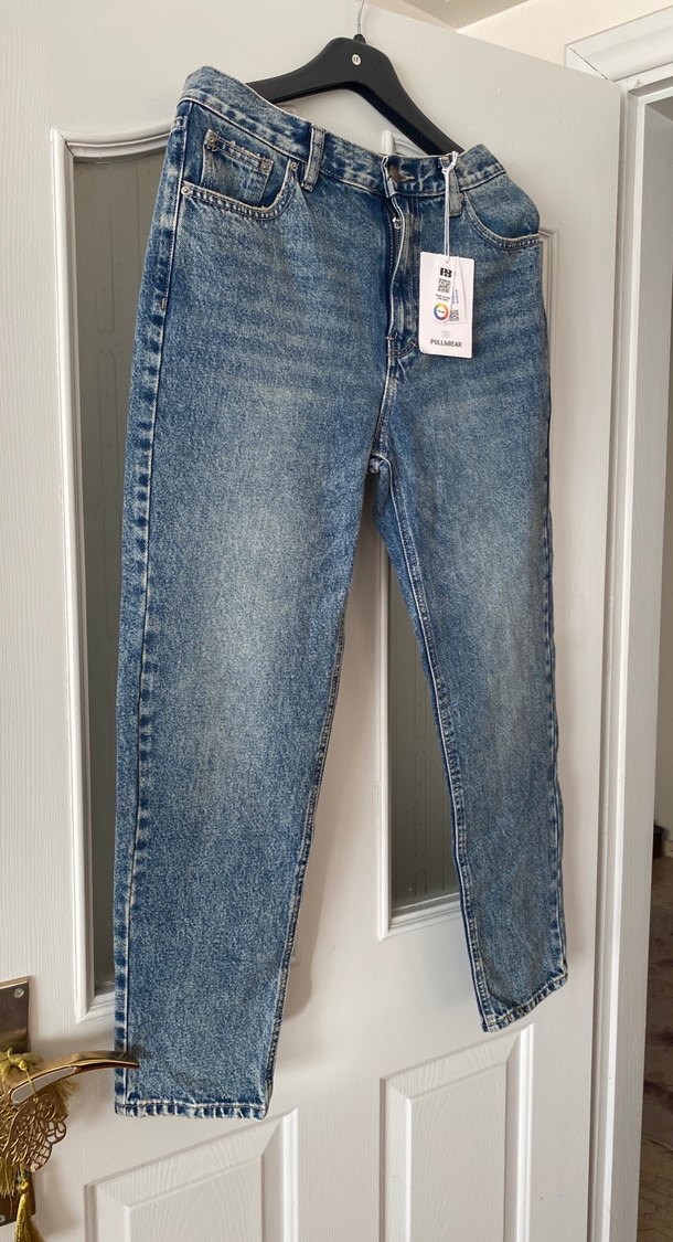 Mavi Bağlama Desenli Regular Fit Kadın Kot Pantolon - Görsel 2