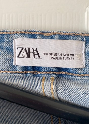 Kadın Mavi Yırtık Regular Fit Midi Kot Pantolon - Görsel 4