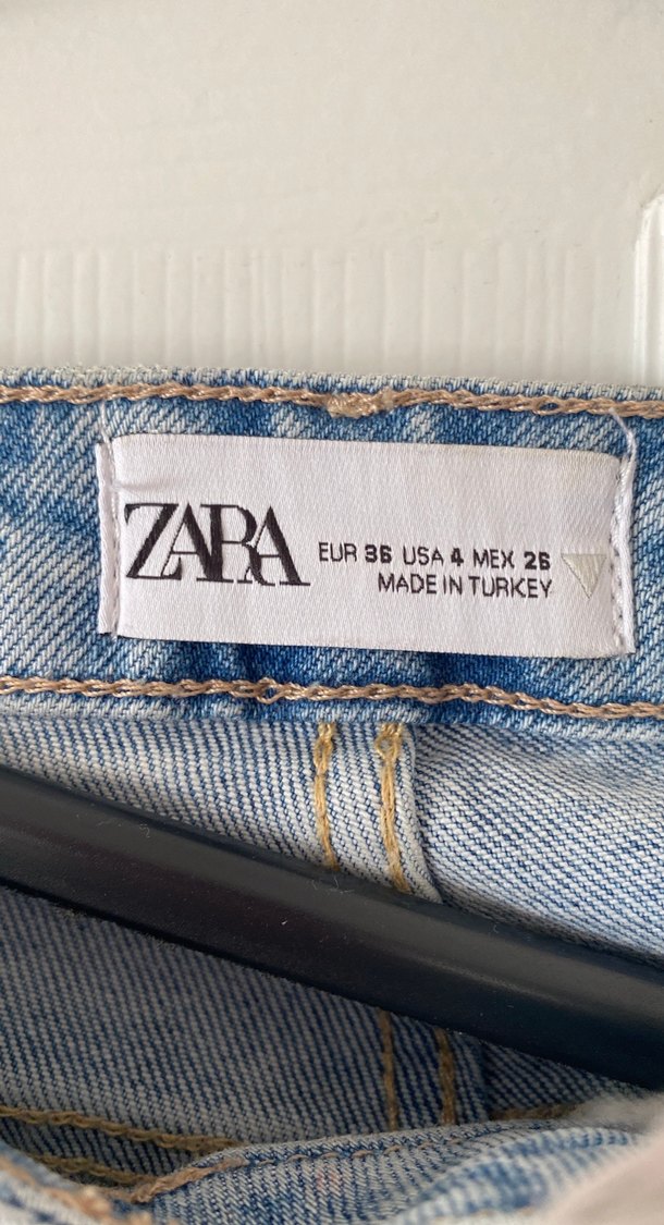 Kadın Mavi Yırtık Regular Fit Midi Kot Pantolon - Görsel 4