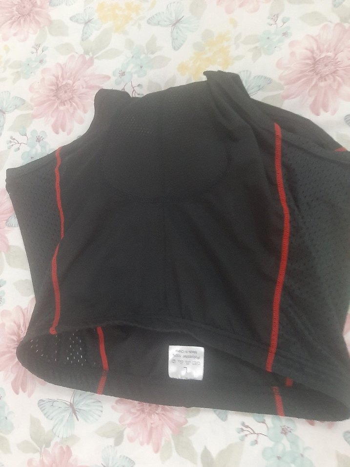 Siyah Mavi-Kırmızı  jel yastikli  bisiklet şortu - Görsel 5