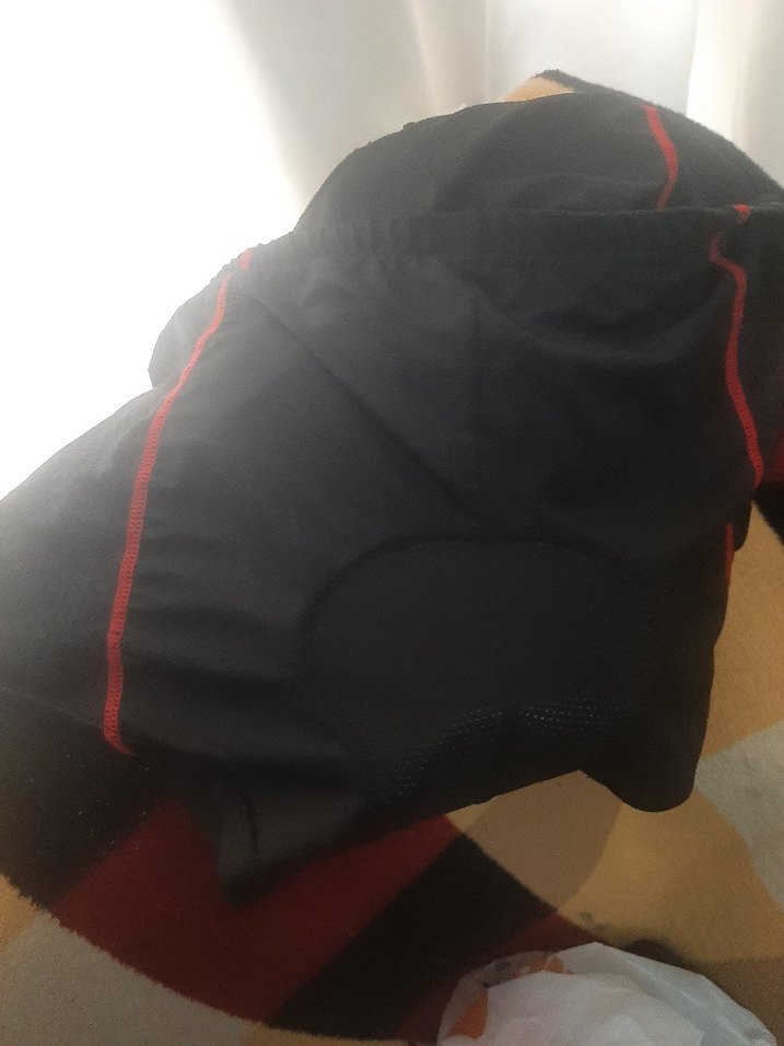 Siyah Mavi-Kırmızı  jel yastikli  bisiklet şortu - Görsel 3