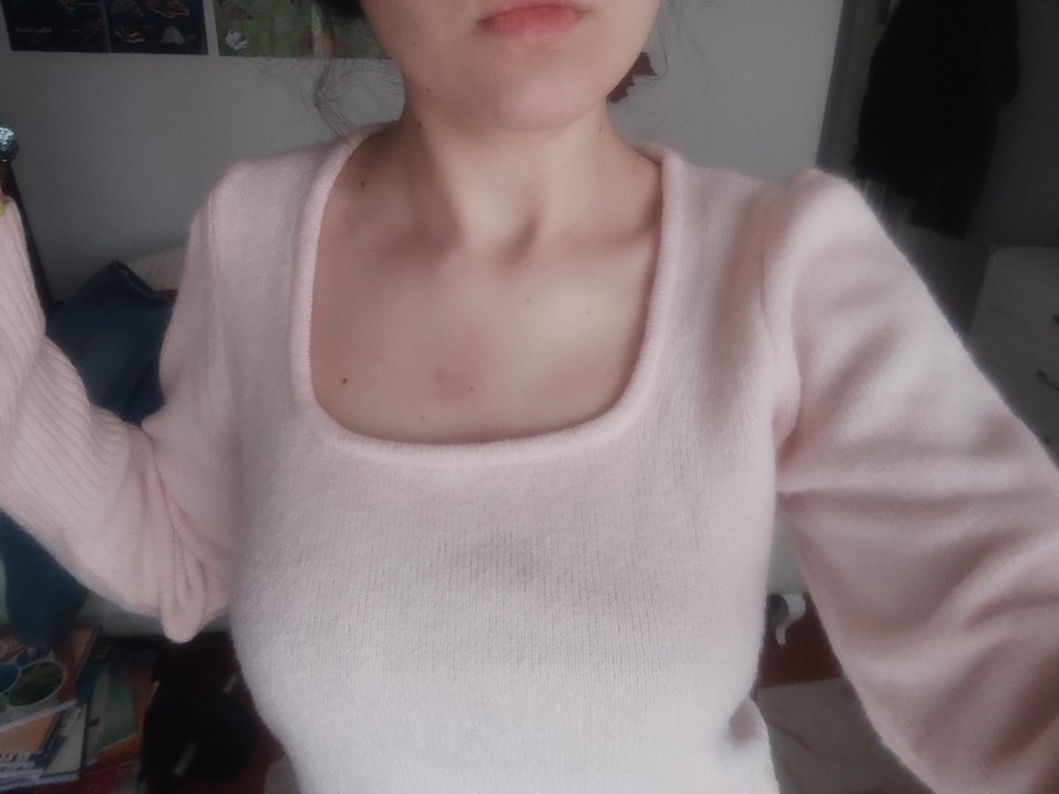 Pembe Uzun Kollu Kazak/Üst - Görsel 3