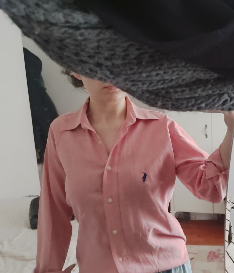 Pembe Uzun Kollu Gömlek - Görsel 3