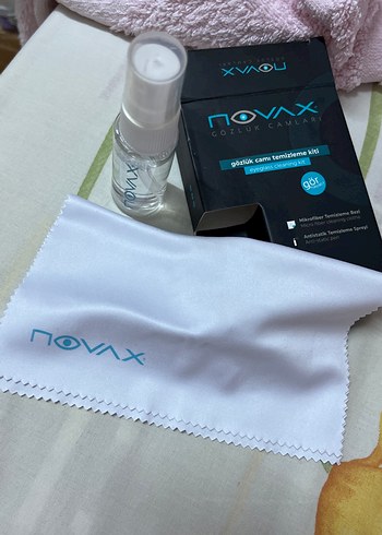 Novax Gözlük Camı Temizleme Kiti Turkuaz - Görsel 2