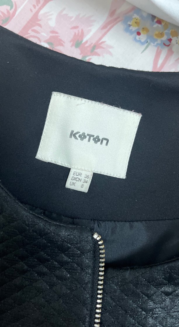 Siyah Fermuarlı Kadın Ceket - Görsel 3