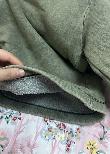 Haki yeşili Sweatshirt - Görsel 3