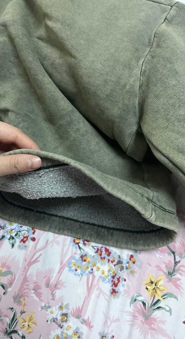 Haki yeşili Sweatshirt - Görsel 3