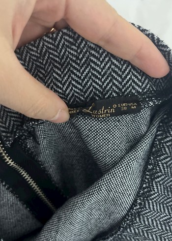 Gri Kadın Uzun Salaş Etek - Görsel 3