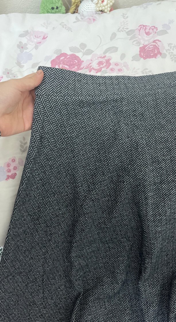 Gri Kadın Uzun Salaş Etek - Görsel 2