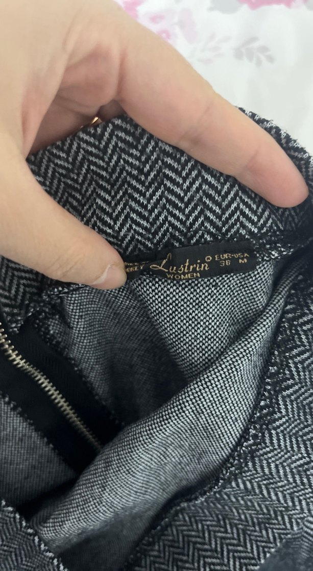 Gri Kadın Uzun Salaş Etek - Görsel 3