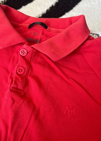 Kırmızı Erkek Polo Tişört Düğmeli - Görsel 2
