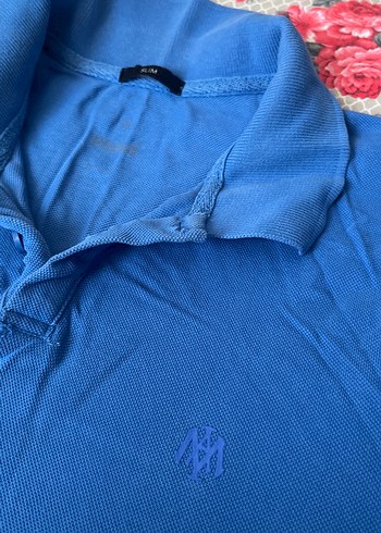 Koyu Mavi Kısa Kollu Polo Tişört - Görsel 2