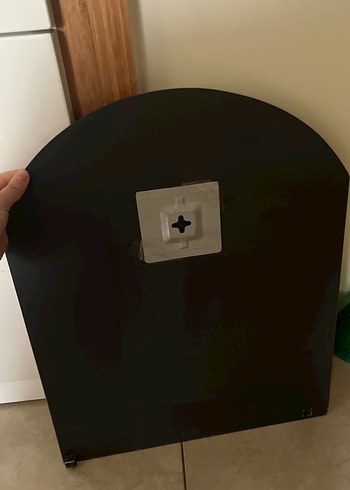 Gri Yarım Daire Dekoratif Ayna - Görsel 2