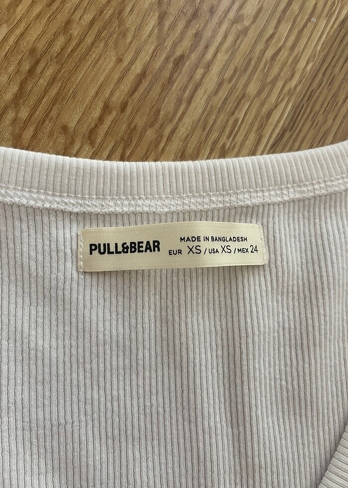 Pull And Bear Beyaz Crop - Görsel 2
