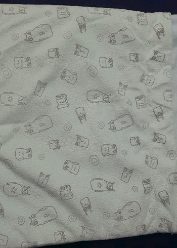 açık mavi bebek alt açma seti (yastık +battaniye) - Görsel 4