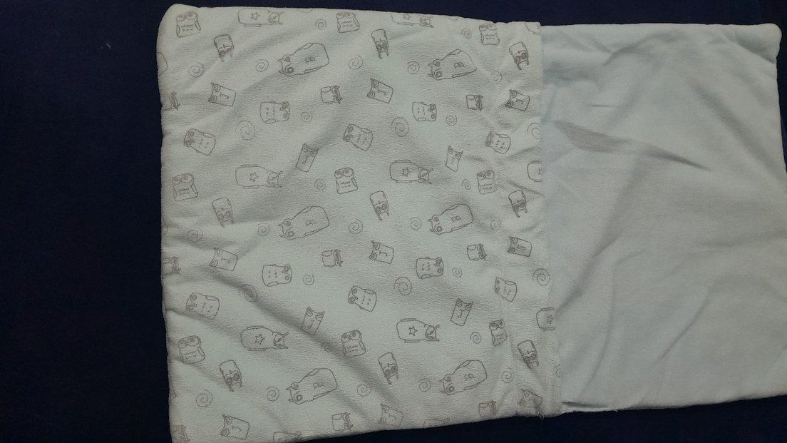 açık mavi bebek alt açma seti (yastık +battaniye) - Görsel 4