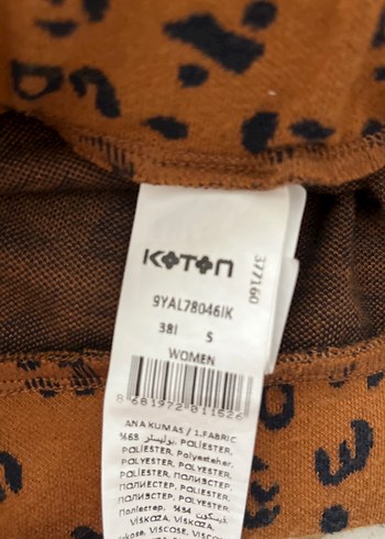 Kahverengi Midi Yılan Desenli Hamile Eteği - Görsel 2