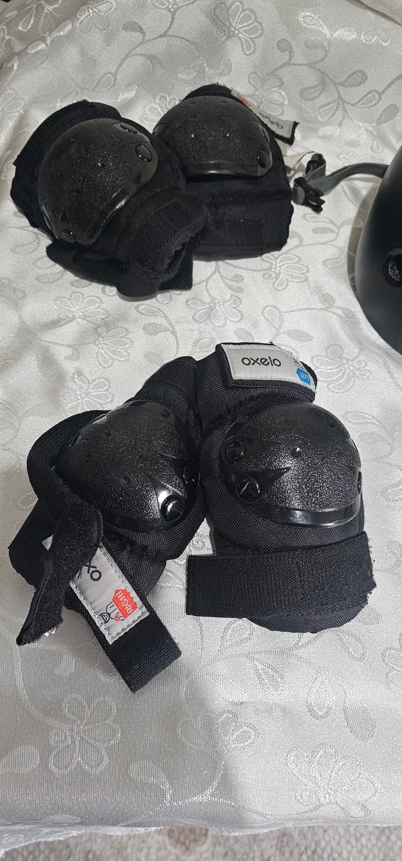 Siyah Biker Dizlik ve Koruyucu Seti Velcro - Görsel 4