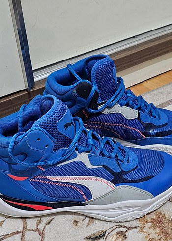 Mavi Profoam Basketbol Ayakkabısı Velcro Detaylı - Görsel 3