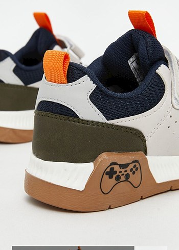 Erkek Çocuk Bej Gri Spor Ayakkabı - Görsel 3