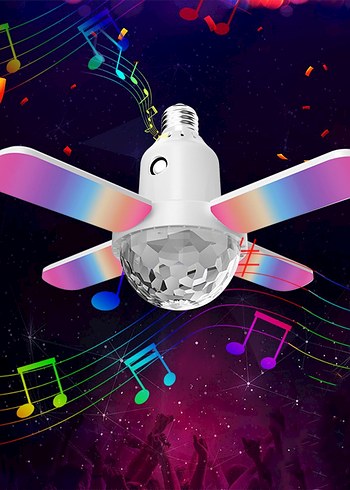 Renkli Dönen Disko Ampulü - Görsel 2