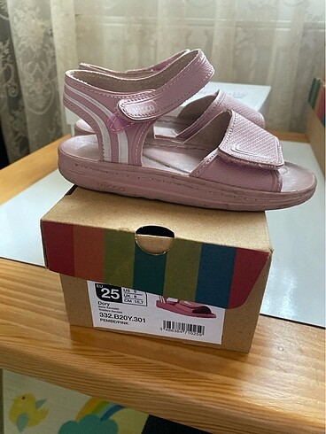 25 Beden pembe Renk 25 numara kız cocuk sandalet dory