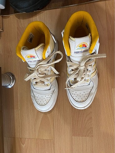 37 Beden beyaz Renk adidas forum mid unisex beyaz sarı spor ayakkabı