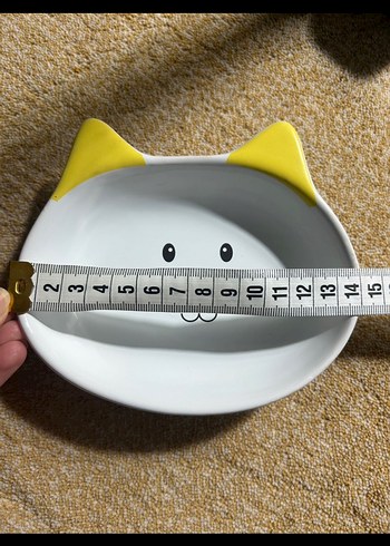 Renkli Kulaklı Kedi Mama Kabı Seti - Görsel 6