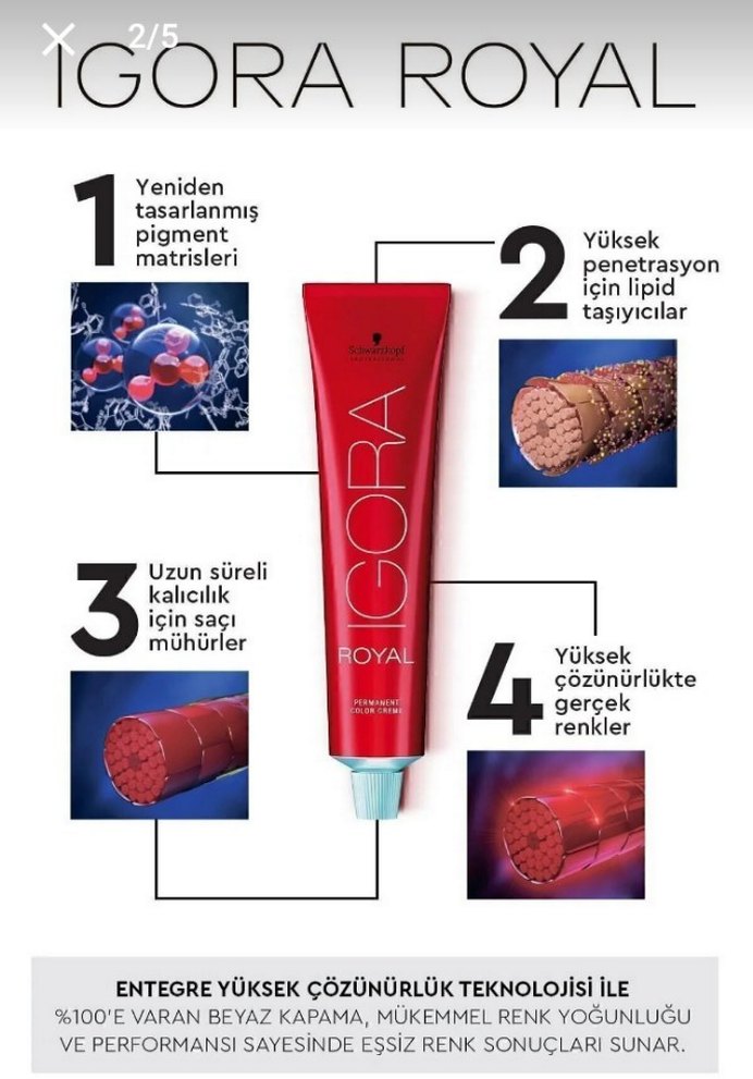 Schwarzkopf Igora Royal Turuncu Azaltıcı 0-22 - Görsel 2