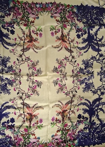 Aker Renkli  İpek Bayan eşarp - Görsel 2