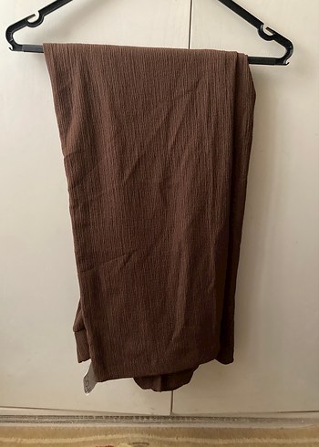 Kahverengi bol kesim rahat pantolon