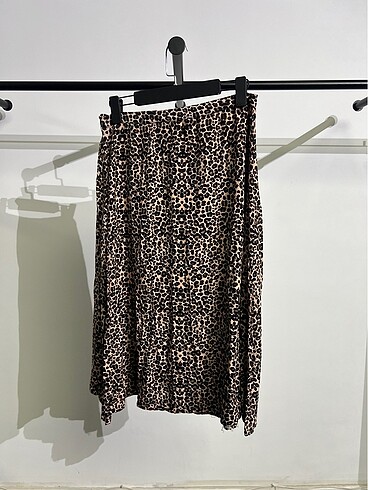 38 Beden Leopar desenli etek