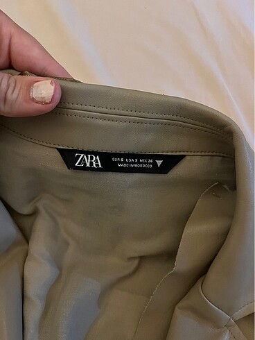 Zara Deri Zara Mini Elbise