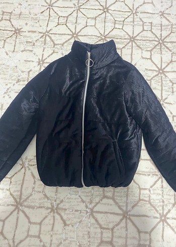 Siyah Deri Kadın Kürklü Ceket - Görsel 2