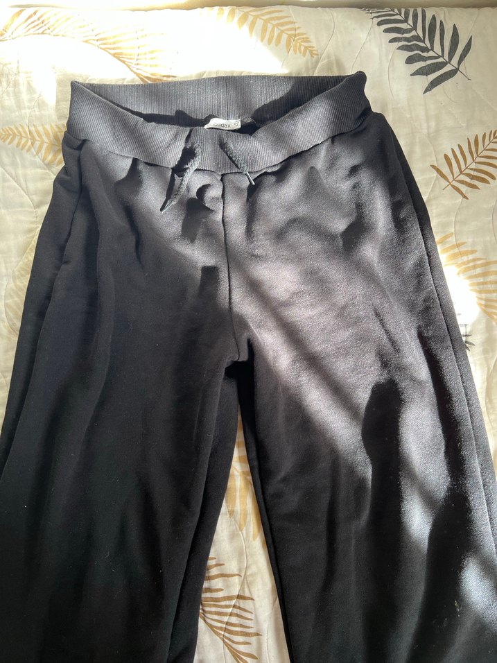 Kadın Siyah Keten  Pantolon - Görsel 4